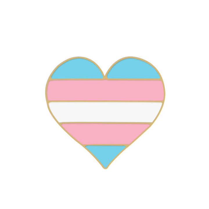 Spilla con bandiera arcobaleno rosa e blu Pride Day da 6 pezzi