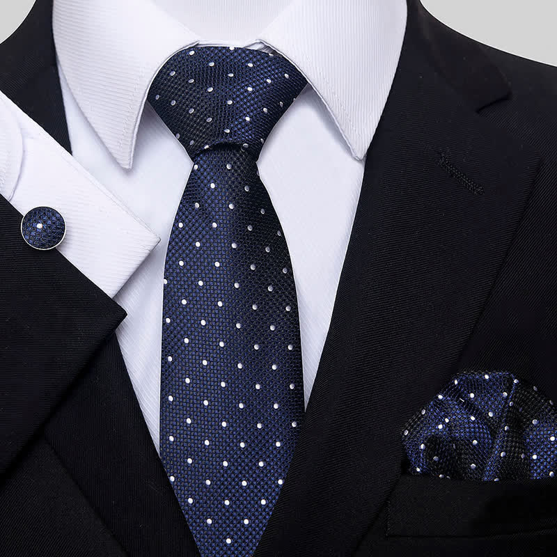 Set di 3 cravatte minimaliste a pois da uomo - Marina Militare - image 1