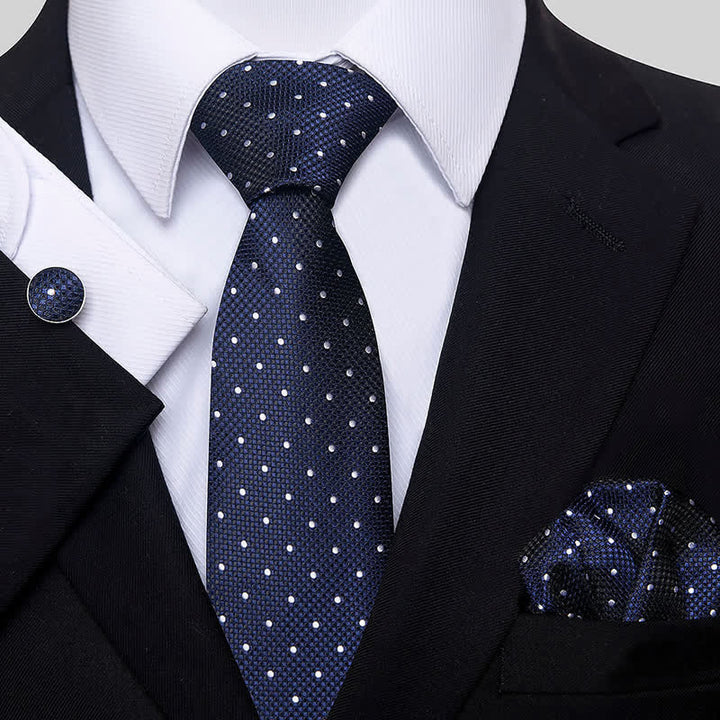 Set di 3 cravatte minimaliste a pois da uomo - Marina Militare - image 1