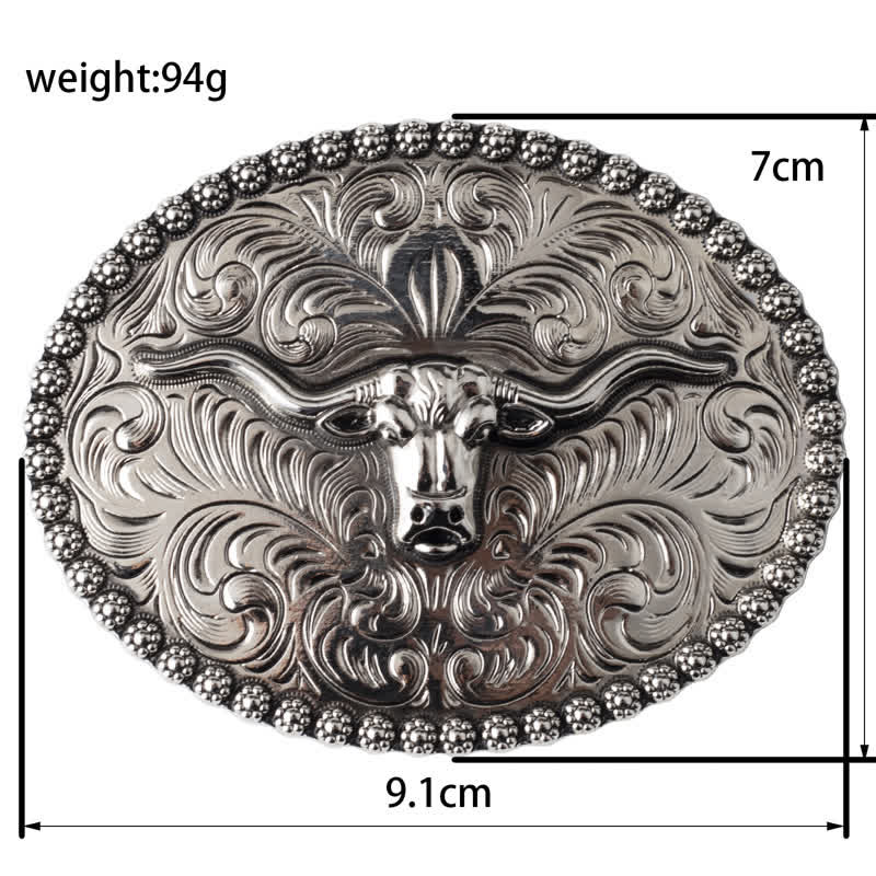 Cintura in pelle da uomo con piuma incisa Bull Jeans