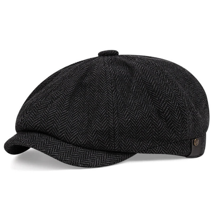 Berretto ottagonale in tweed Artist - Nero - Misura M (22"-22 7/8") - image 0