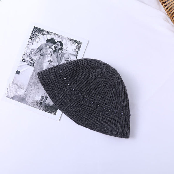 Cappello da pescatore con perle da vacanza per donna