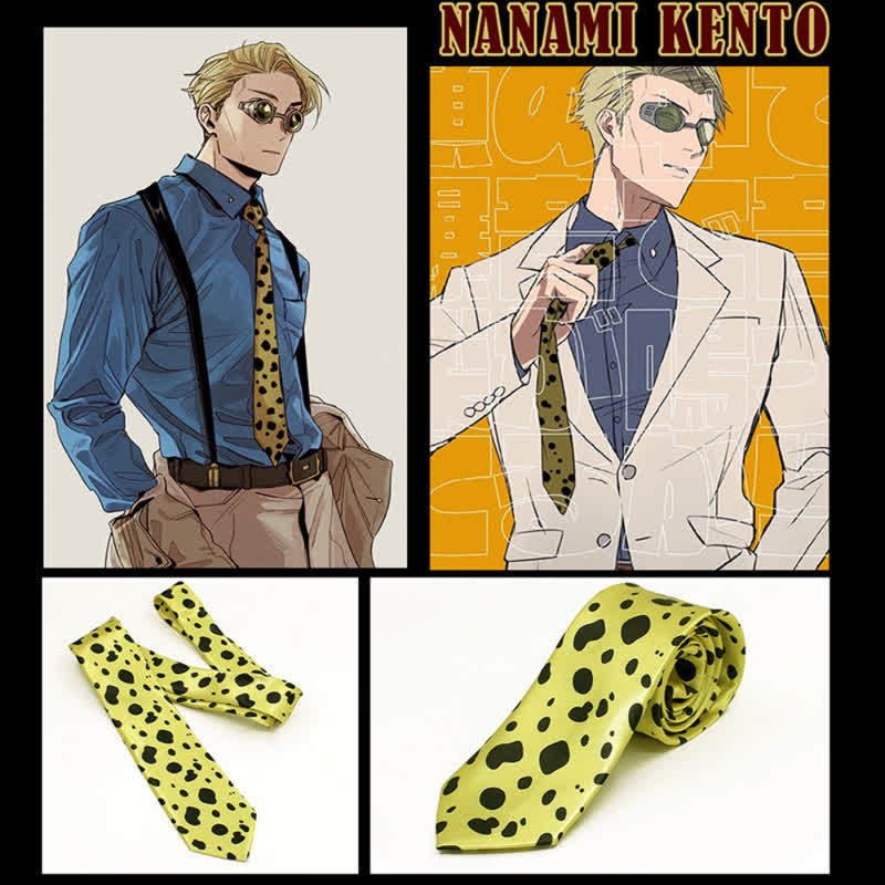 Cravatta cosplay Jujutsu Kaisen Kento Nanami da uomo