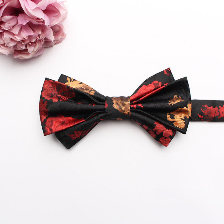 Papillon da uomo con motivo jacquard a fantasia