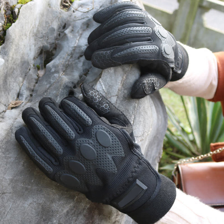 Guanti tattici neri a dita intere per l'outdoor mountaining