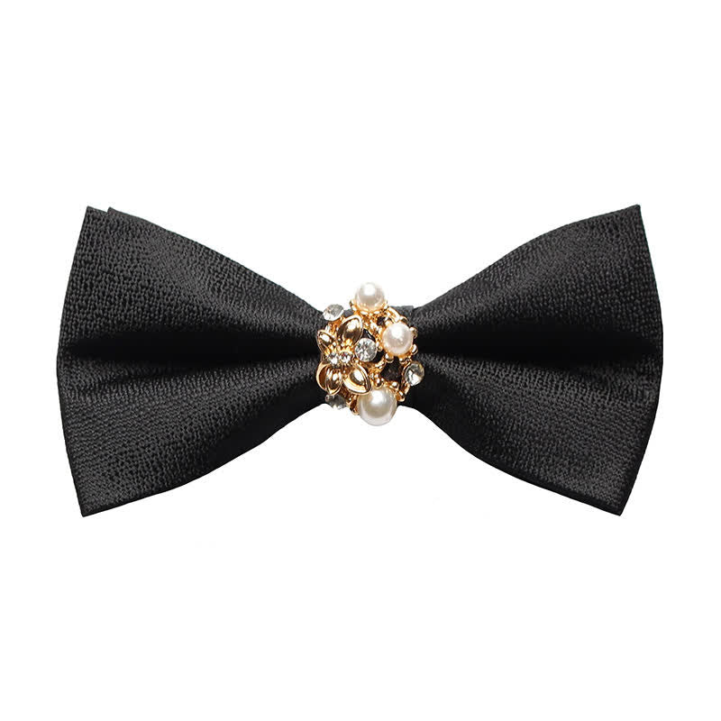 Papillon da smoking formale da uomo con perle