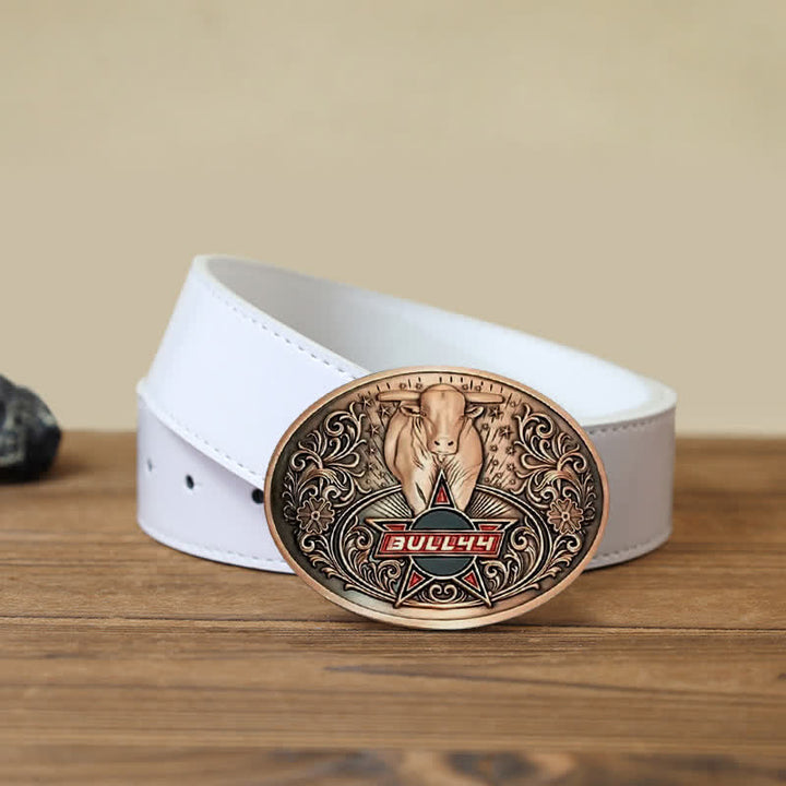 Cintura in pelle con fibbia porta birra creativa fai da te Raging Bull da uomo