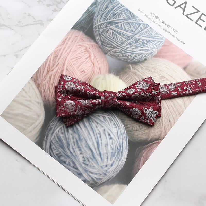Papillon da ballo con stampa floreale multi-stile da uomo