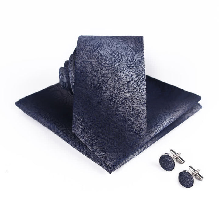 Set di 3 cravatte da uomo con motivo Paisley sfumato 