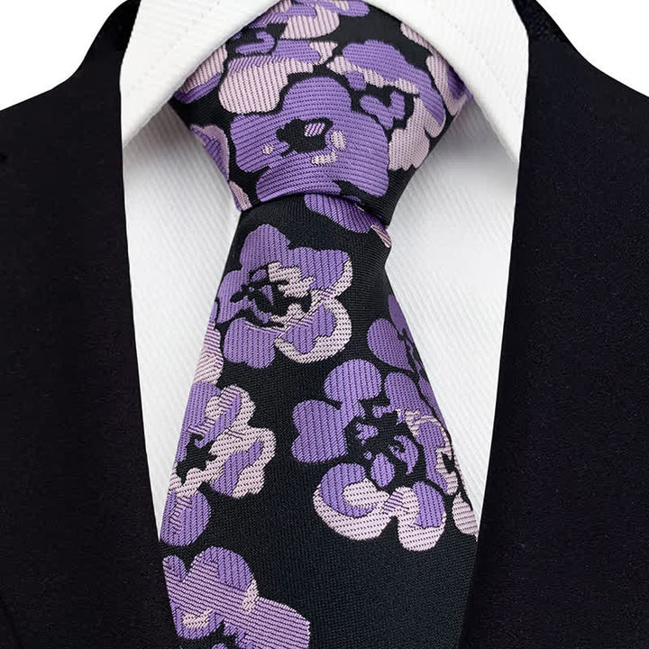Cravatta floreale moderna di lusso da uomo