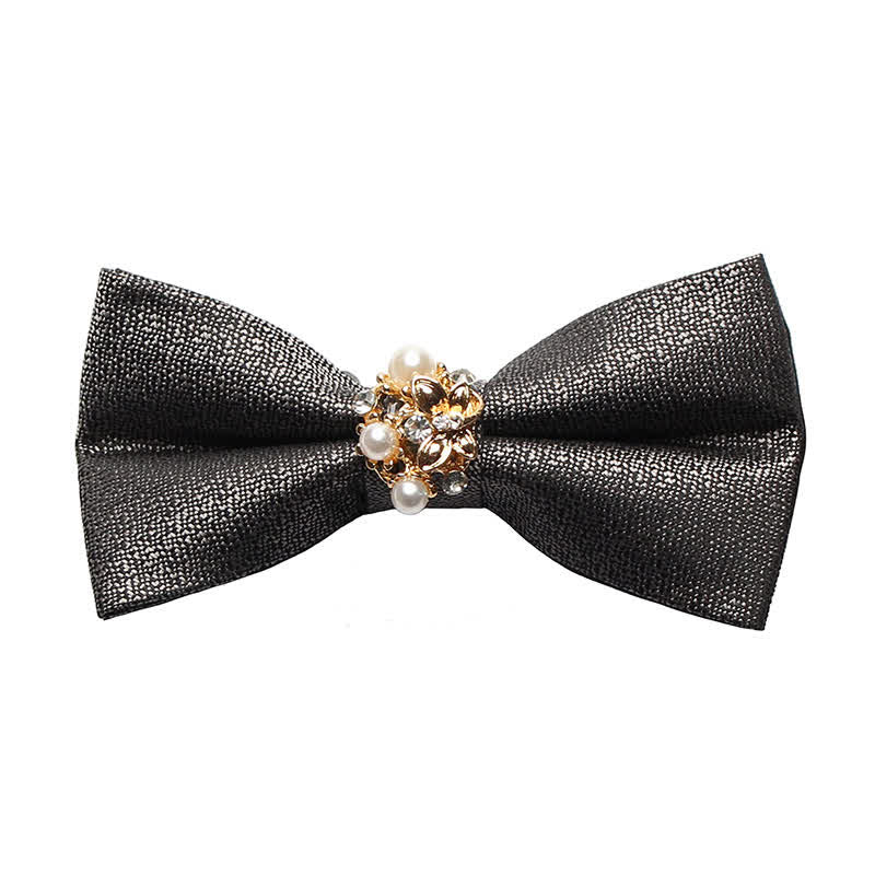 Papillon da smoking formale da uomo con perle