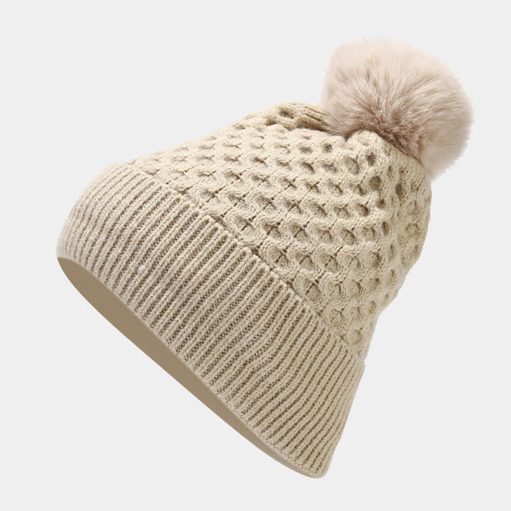 Set di 3 cappelli, sciarpe e guanti lavorati a maglia incrociati da donna