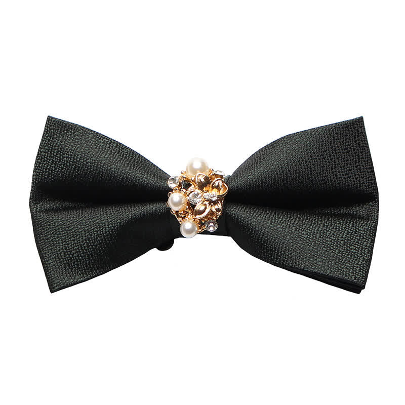 Papillon da smoking formale da uomo con perle