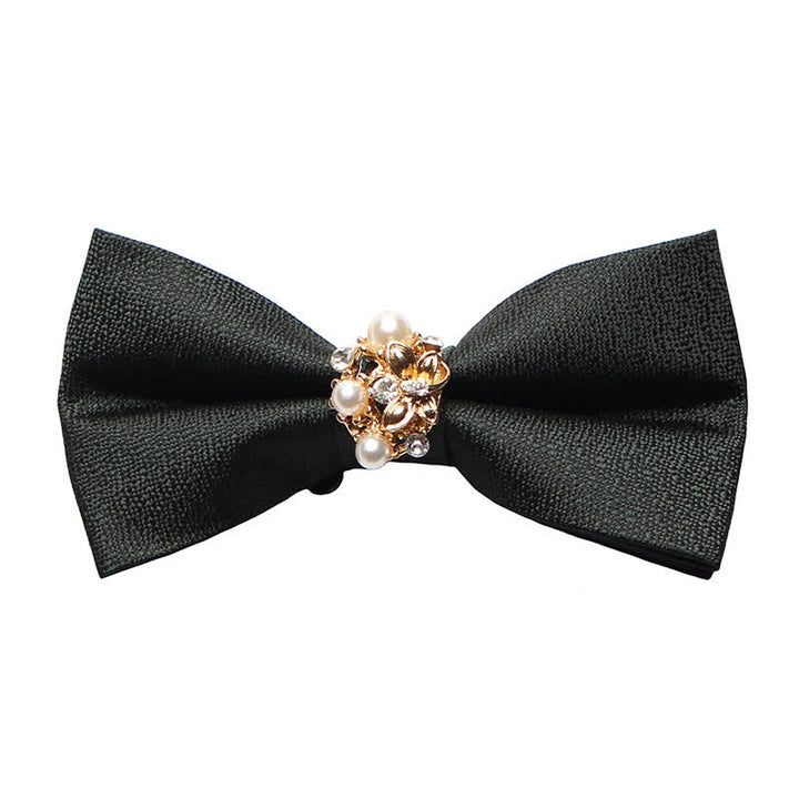 Papillon da smoking formale da uomo con perle - Verde - image 10