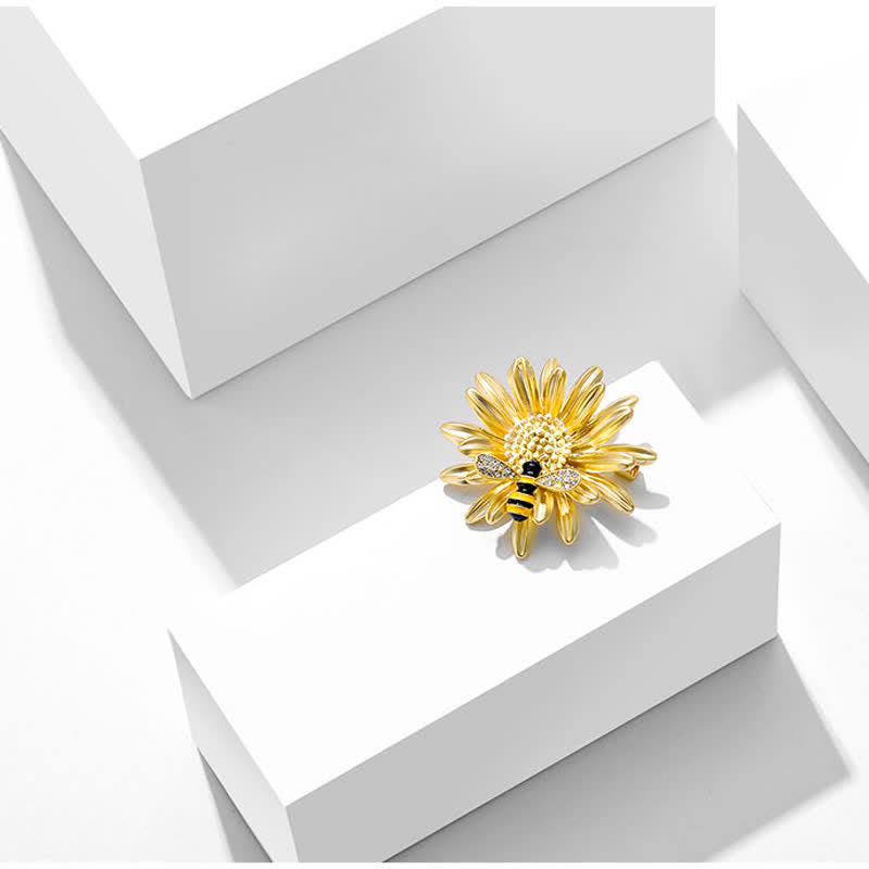 Spilla ape girasole dolce da donna