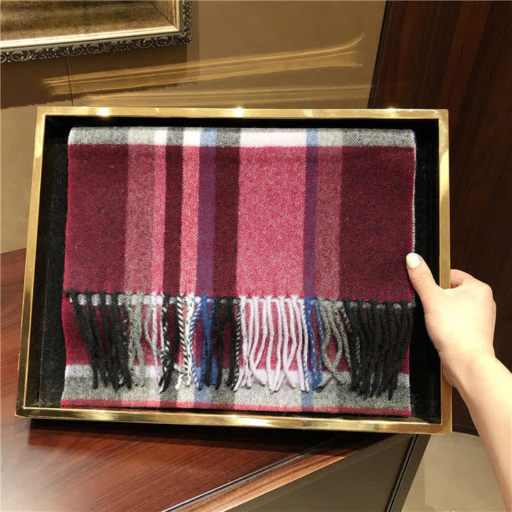 Sciarpa scozzese calda e grande unisex in agnello di Edimburgo - image 14