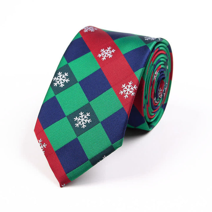 Cravatta da uomo con elemento natalizio Santa Vibe