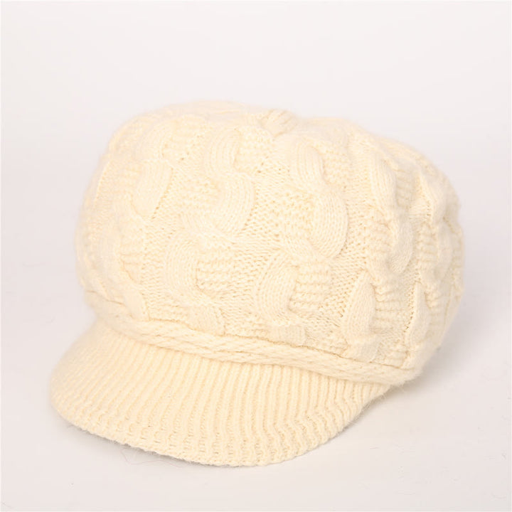 Cappello con visiera e fodera soffice e soffice da donna