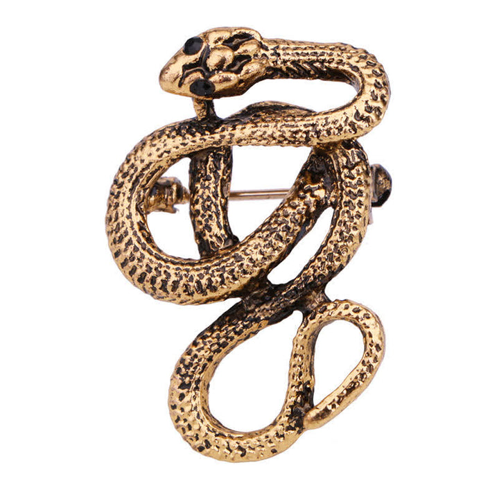 Spilla da uomo a forma di serpente Cobra Creep Bending