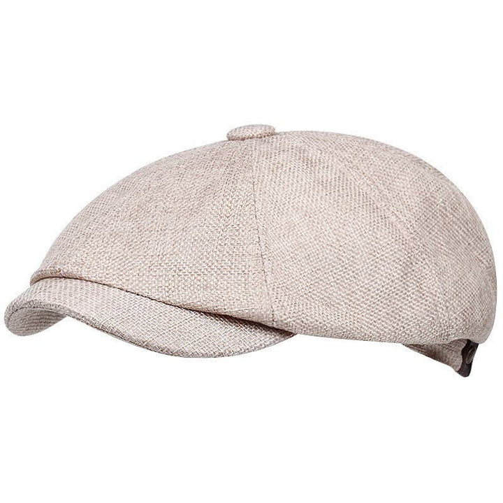 Berretto ottagonale da giornalaio piatto per il tempo libero - Beige - Misura M (22"-22 7/8") - image 3