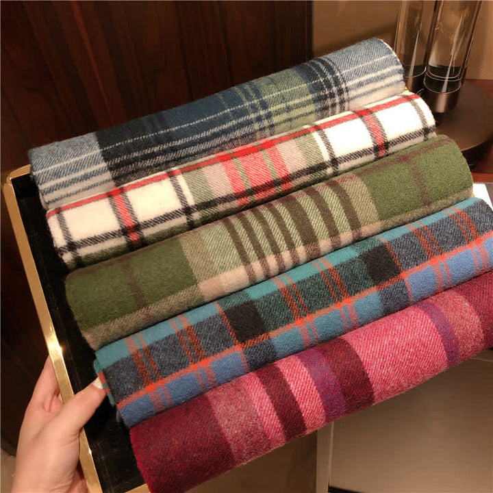 Sciarpa scozzese calda e grande in cashmere unisex di Edimburgo