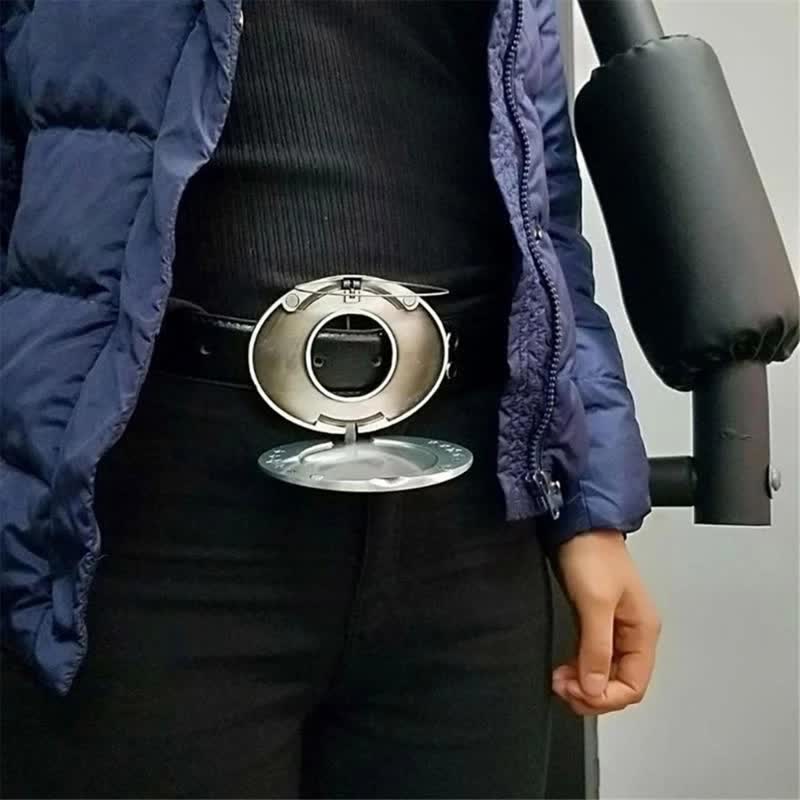 Cintura in pelle con fibbia porta birra creativa fai da te Raging Bull da uomo