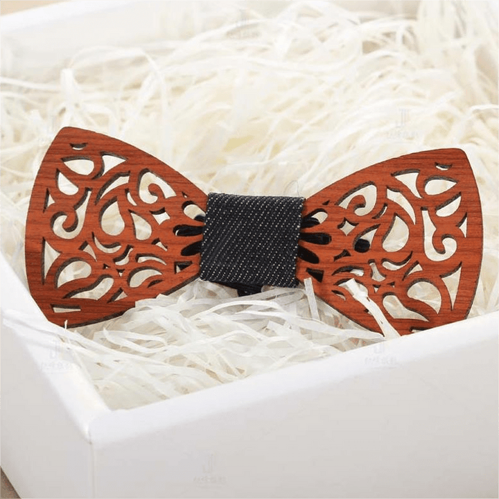 Papillon creativo e divertente in legno da uomo - image 8