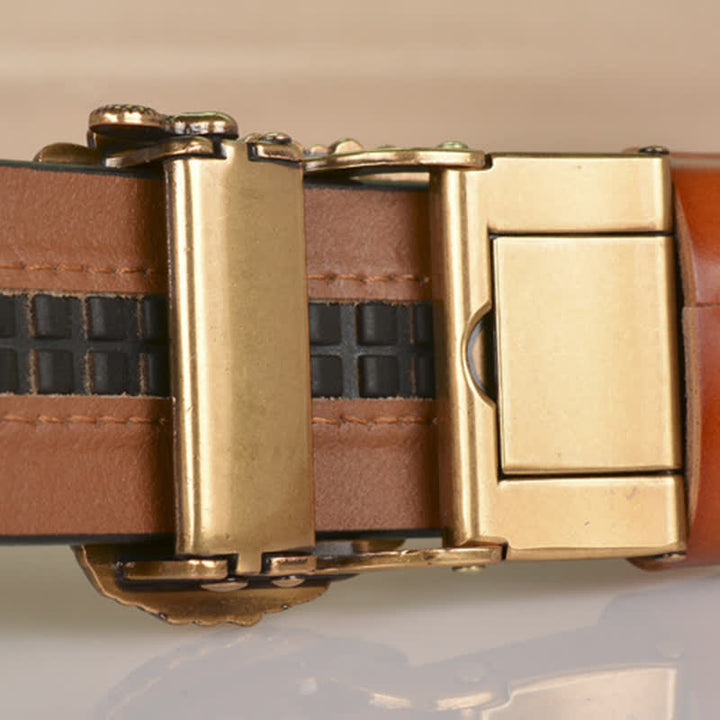 Cintura in pelle con chiusura automatica Mighty Eagle Sharp Claw da uomo