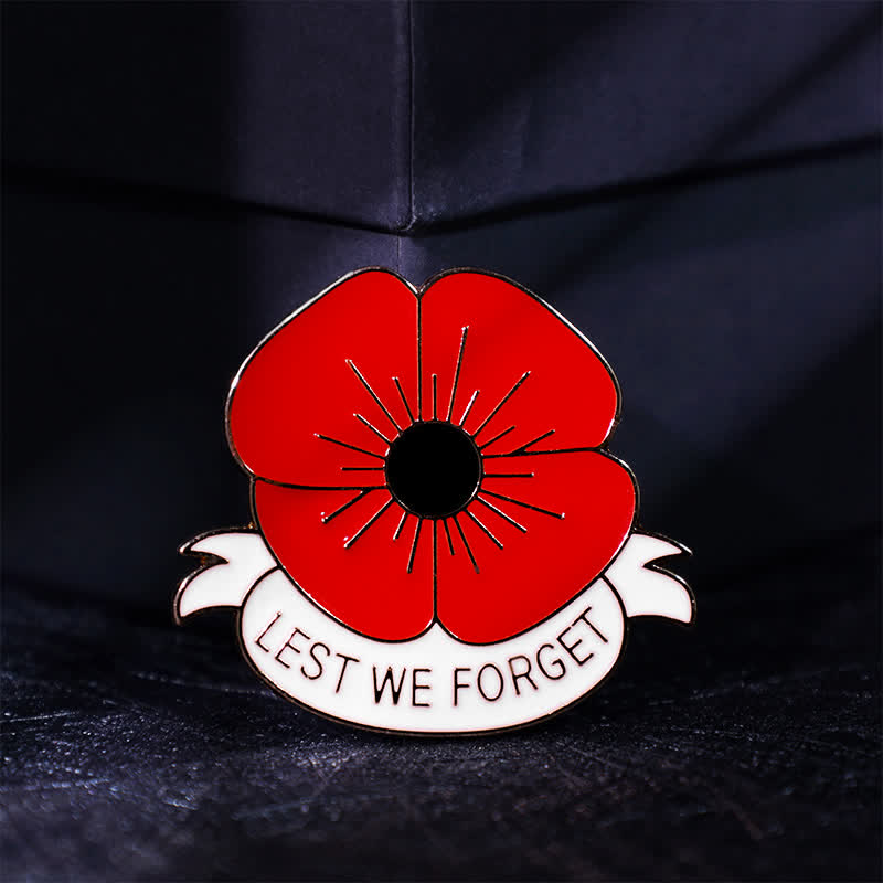 Spilla unisex Lest We Forget Poppy da 3 pezzi