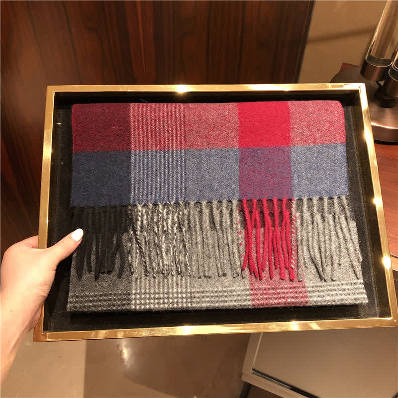 Sciarpa scozzese calda e grande in cashmere unisex di Edimburgo