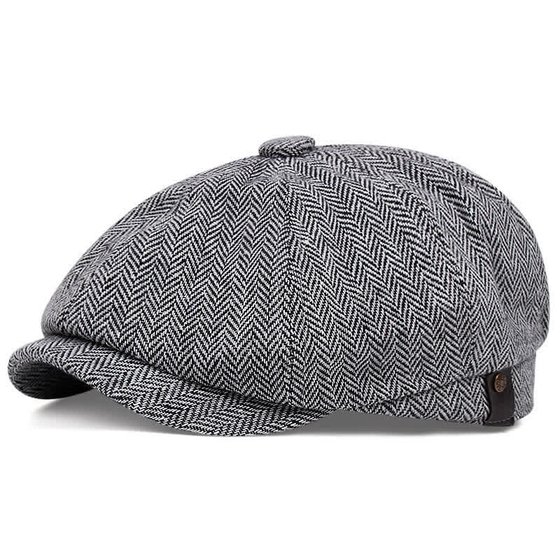 Berretto ottagonale in tweed Artist - Grigio - Misura M (22"-22 7/8") - image 4