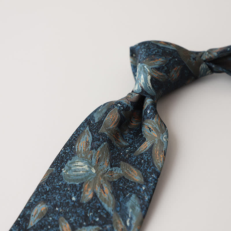 Cravatta da uomo con pittura astratta classica - Stile n. 7 - image 9