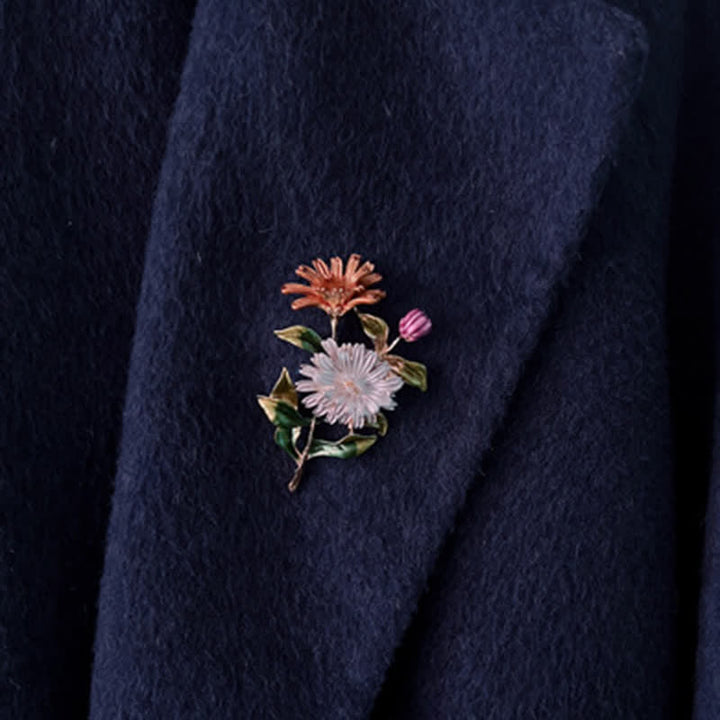 Spilla creativa da donna con margherita floreale