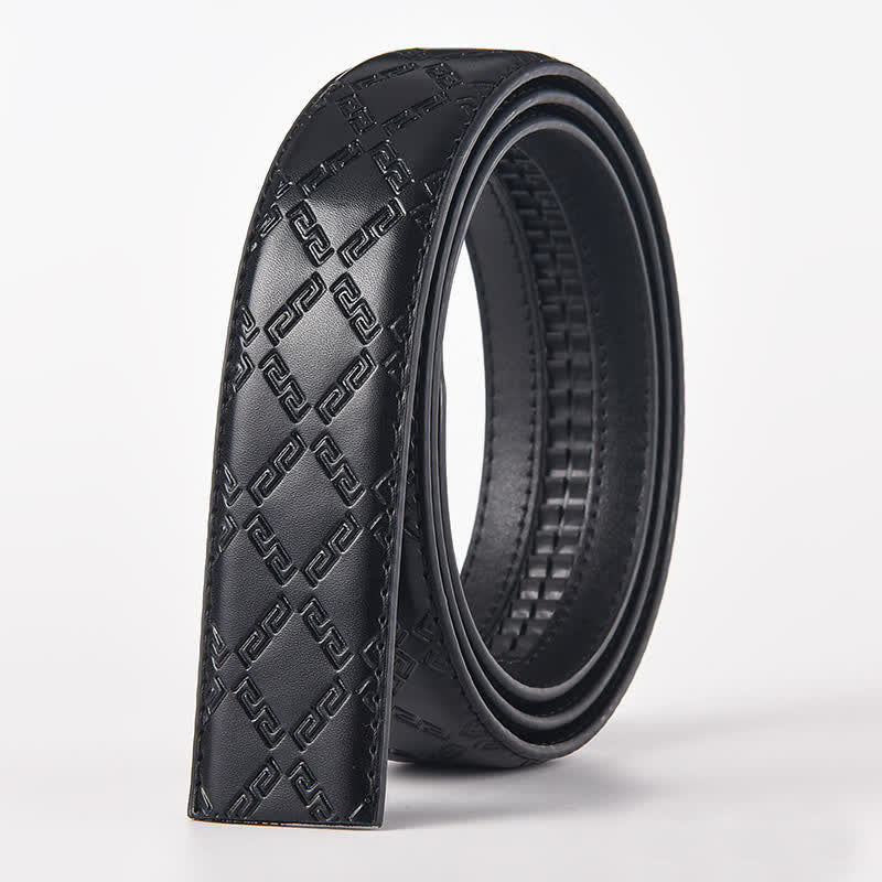 Cintura in pelle con fibbia automatica con bandiera aquila fai da te da uomo - Aquila - Cintura modello diamante nero (40) - image 3