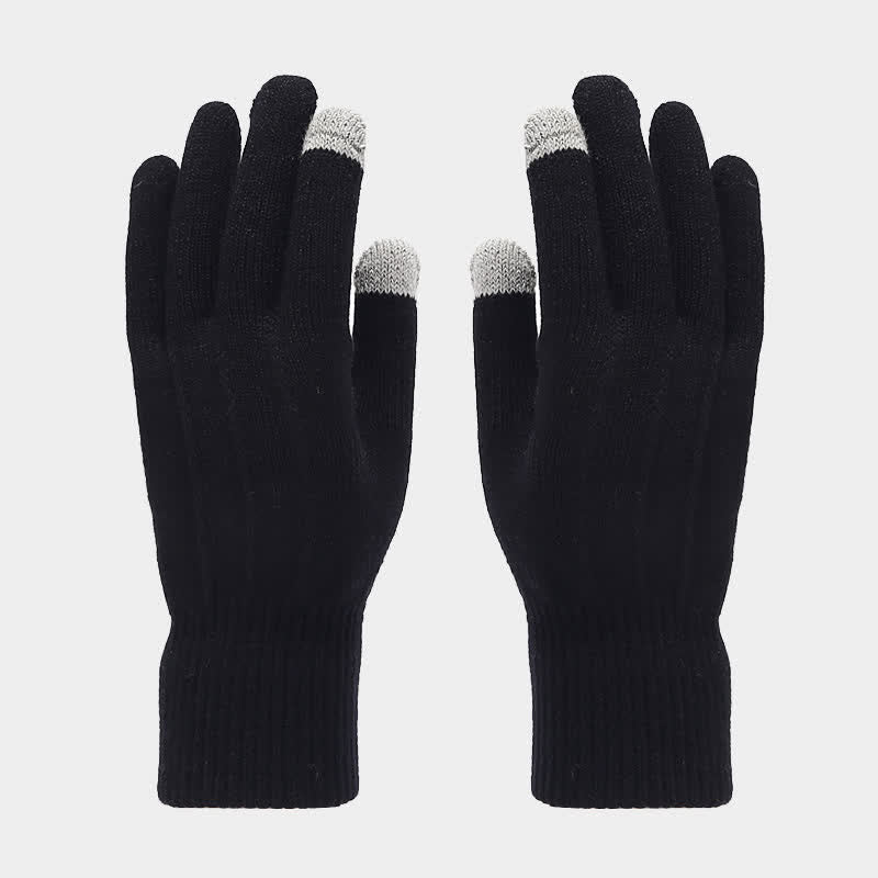Set di 3 cappelli, sciarpe e guanti classici unisex versatili - image 15