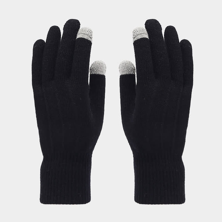 Set di 3 cappelli, sciarpe e guanti classici unisex versatili