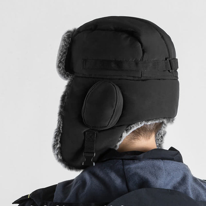 Cappello da aviatore unisex per esterni con pelliccia sintetica