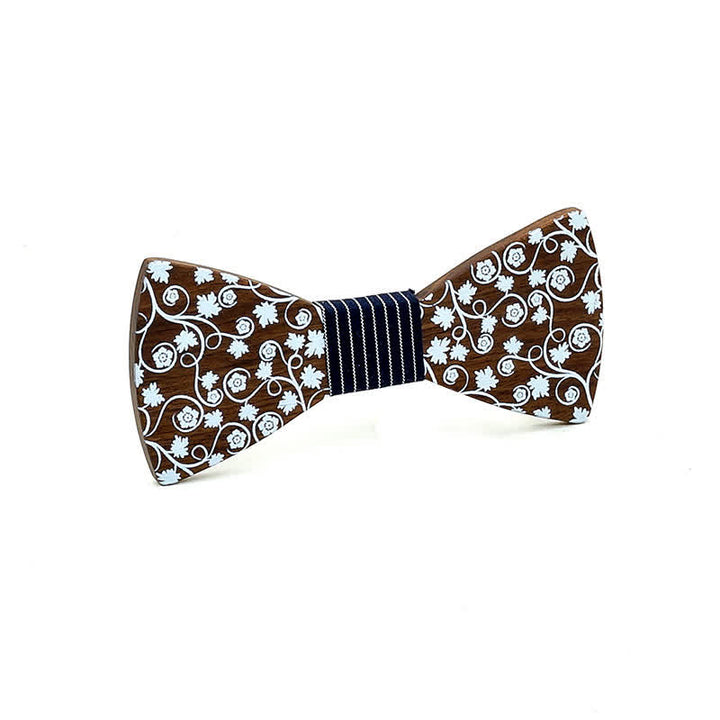 Papillon in legno con stampa floreale Kid Glorious - Strisce nere - image 6