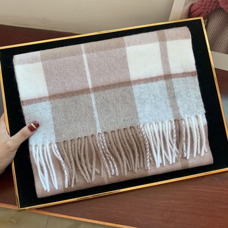 Sciarpa scozzese calda e grande in cashmere unisex di Edimburgo
