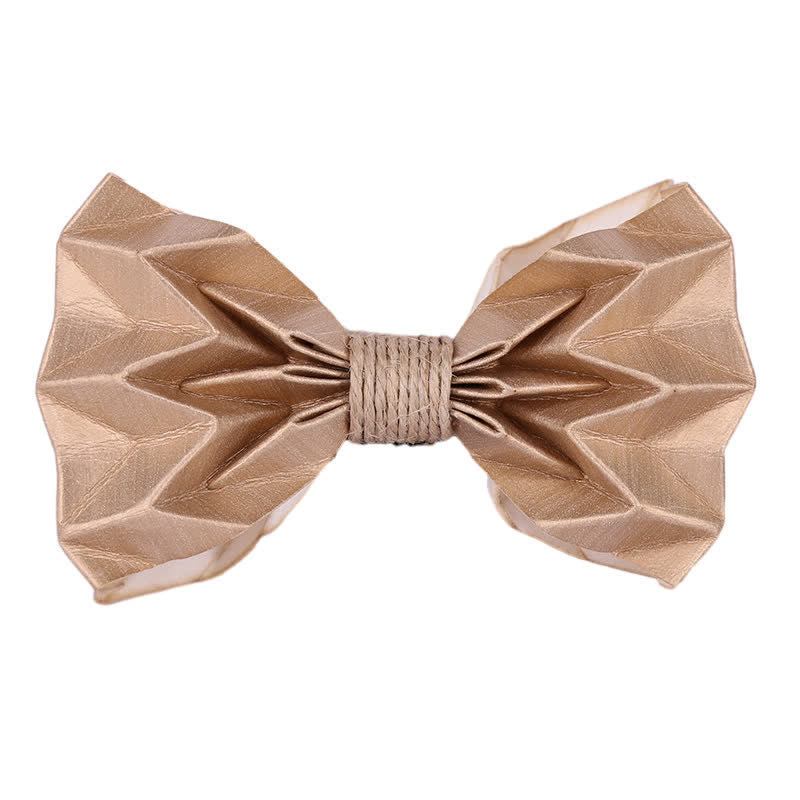 Papillon creativo da uomo in carta kraft ecologica