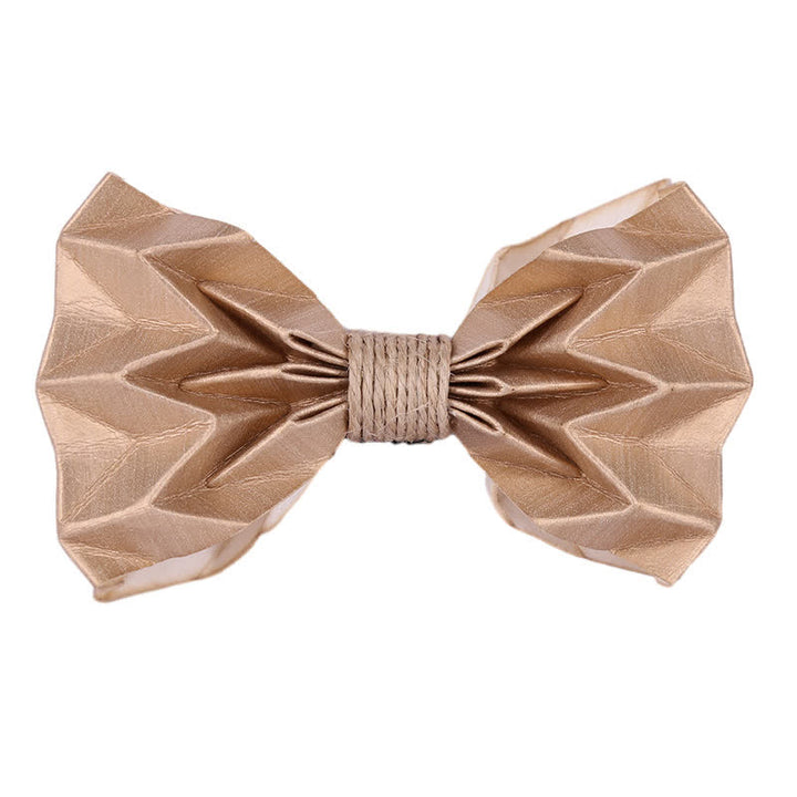 Papillon creativo da uomo in carta kraft ecologica