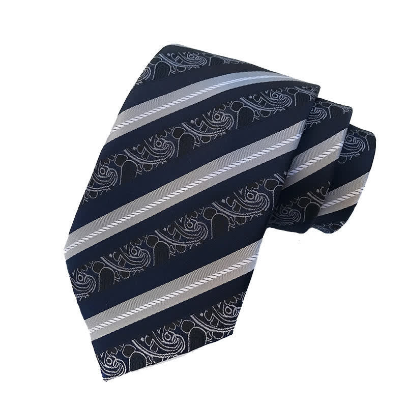 Cravatta a righe Paisley Mix da uomo - Marina Militare - image 2