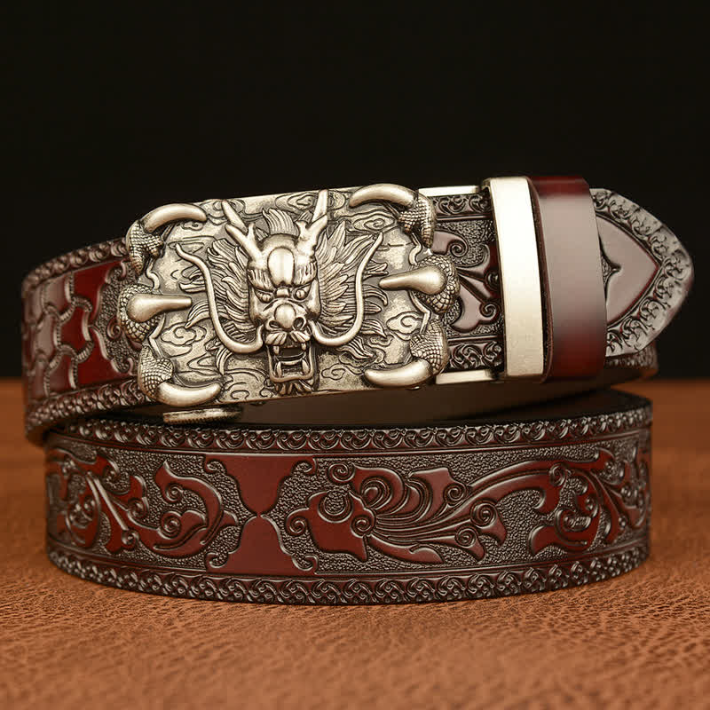 Cintura in pelle Mighty Dragon Claw da uomo
