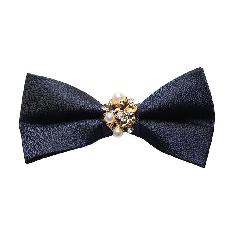 Papillon da smoking formale da uomo con perle