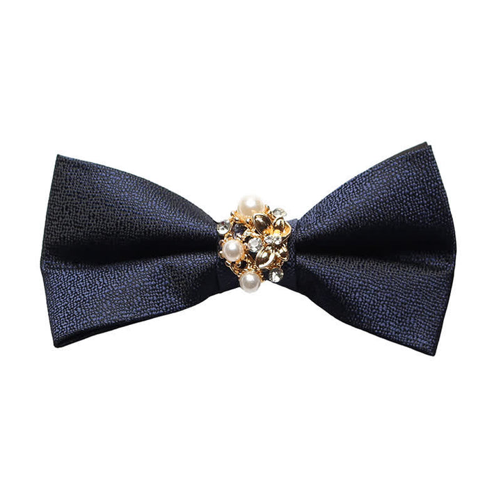 Papillon da smoking formale da uomo con perle