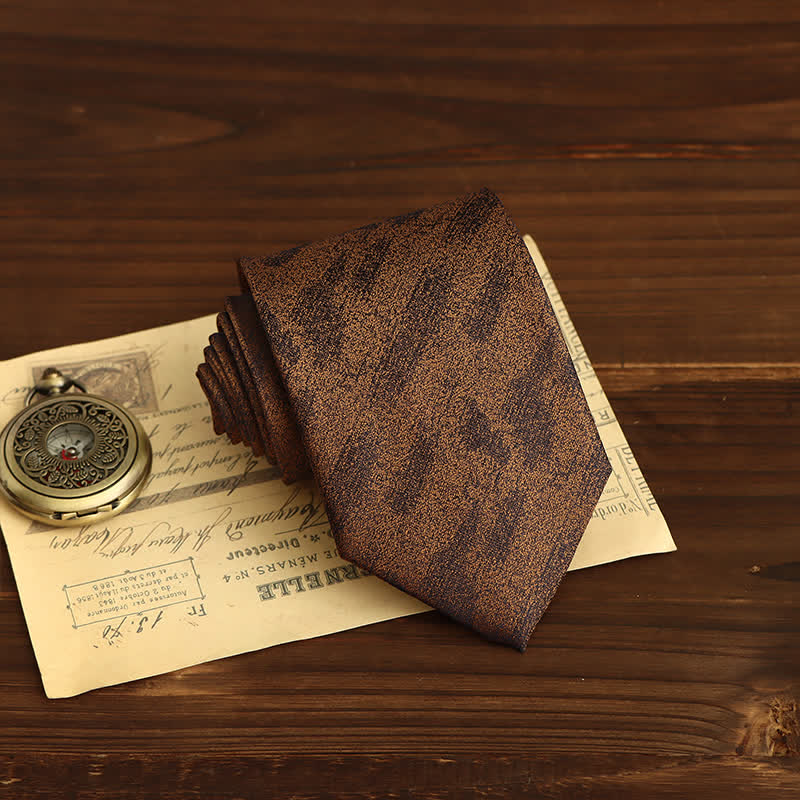 Cravatta a righe vintage graffiti da uomo 