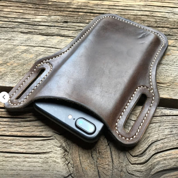 Custodia per cellulare con passante in pelle, cintura, borsa