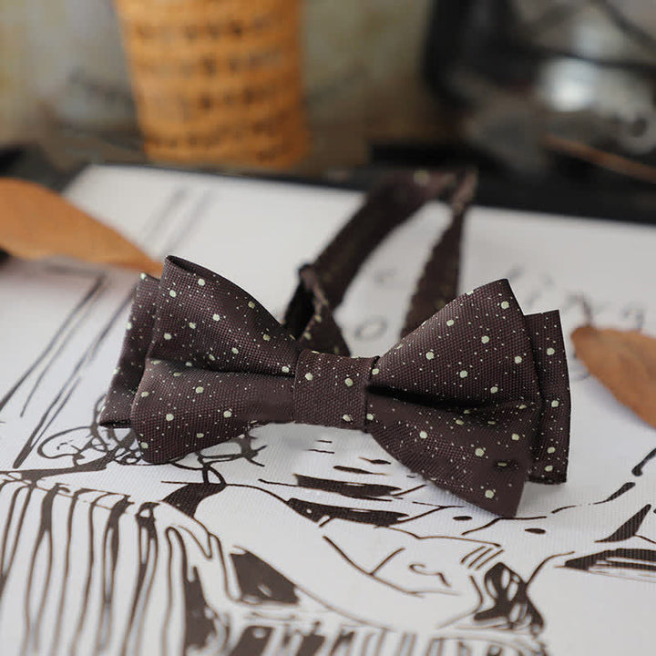 Papillon a righe con pois alla moda da uomo