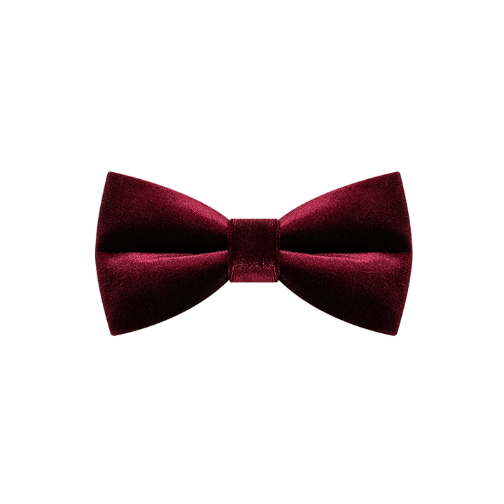 Papillon in velluto color bordeaux da uomo - image 6