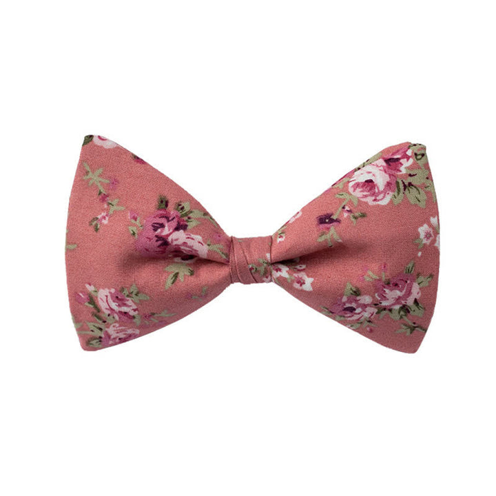 Papillon da uomo con motivo floreale grafico per matrimonio